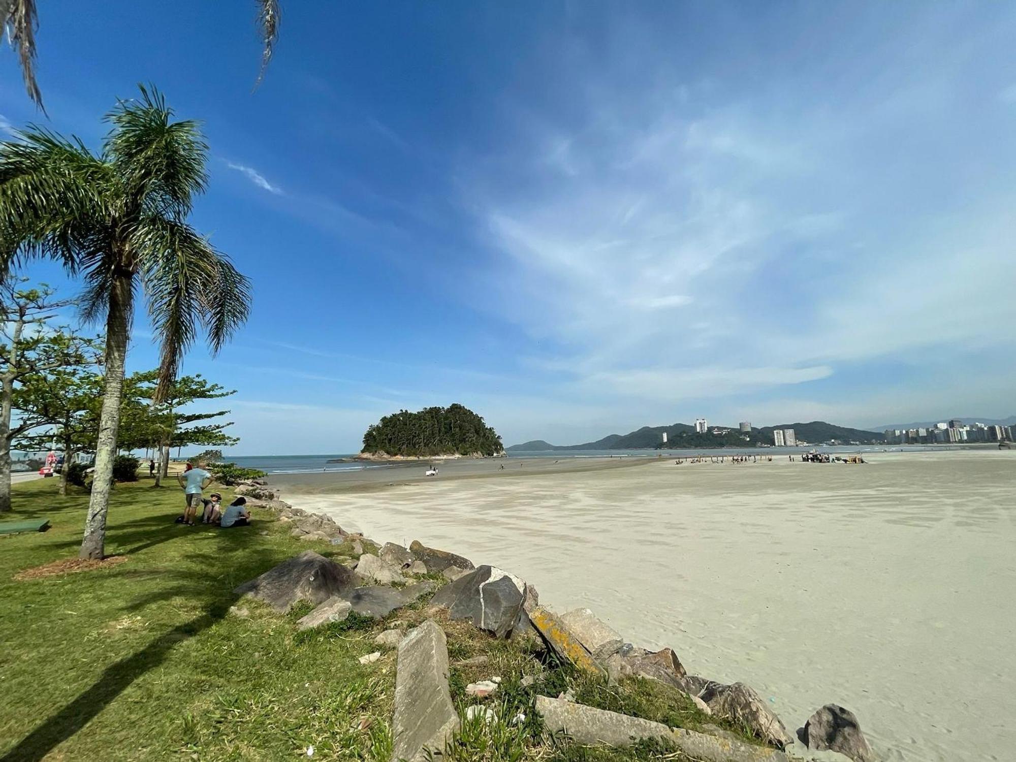 Ap Pe Na Areia Vista Parcial Mar Apartamento Santos  Exterior foto