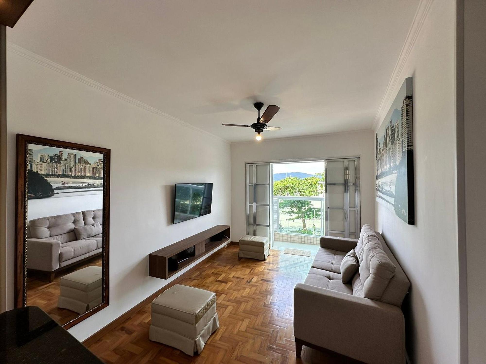 Ap Pe Na Areia Vista Parcial Mar Apartamento Santos  Exterior foto