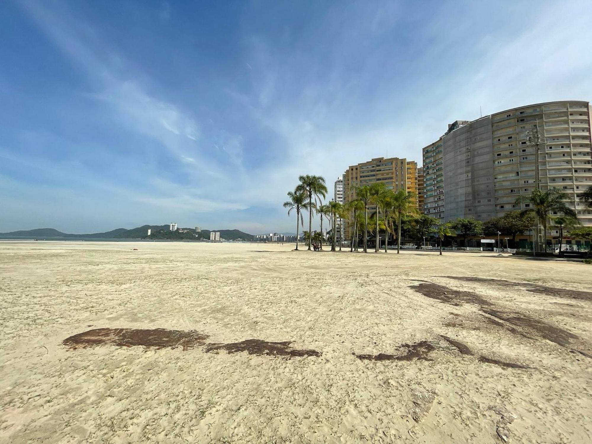 Ap Pe Na Areia Vista Parcial Mar Apartamento Santos  Exterior foto