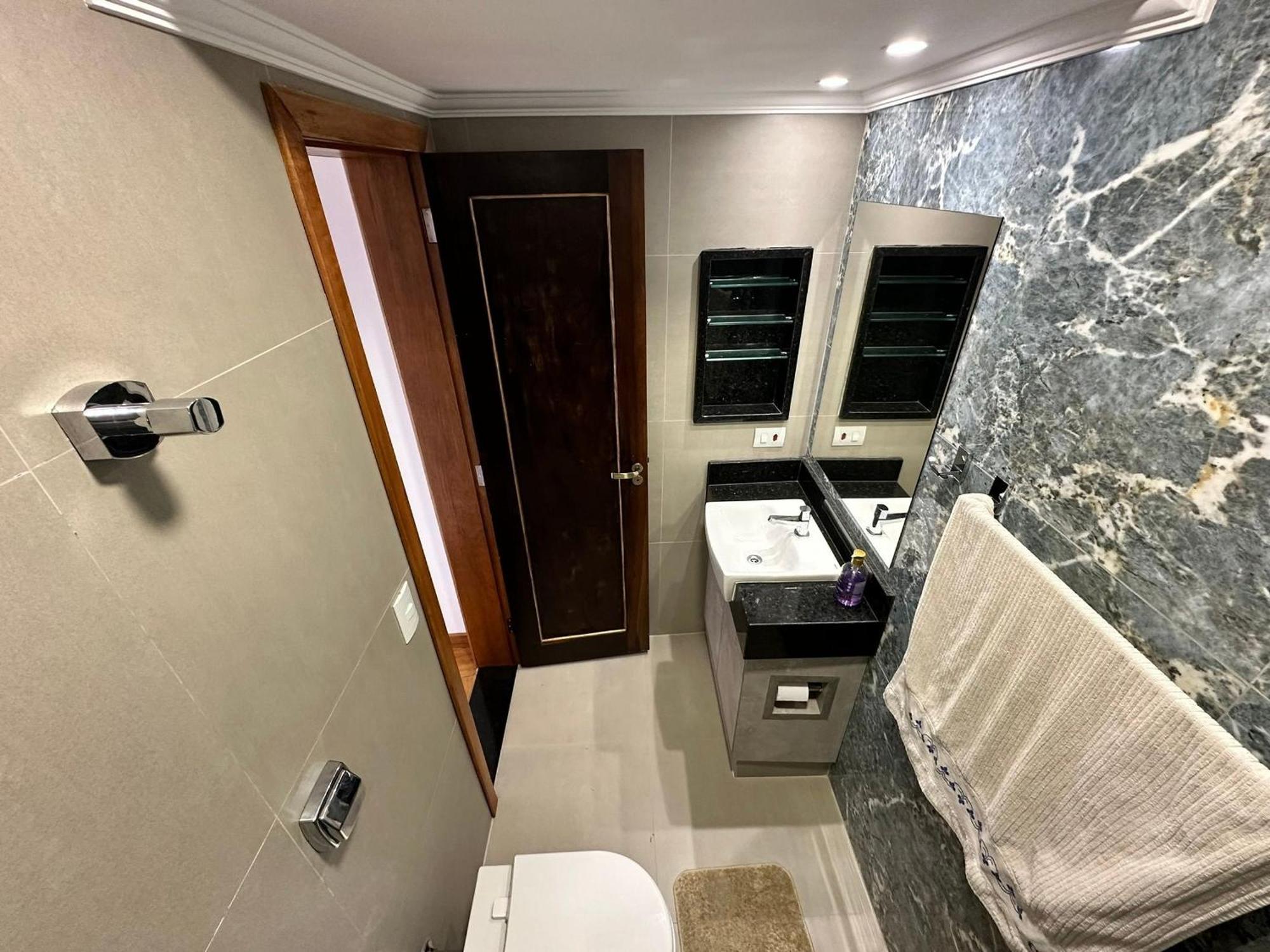 Ap Pe Na Areia Vista Parcial Mar Apartamento Santos  Exterior foto